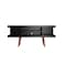 Manhattan Comfort Utopia 53.14" TV Stand with Splayed Wooden Legs and 4 Shelves in Black 19653 - alternate 1
